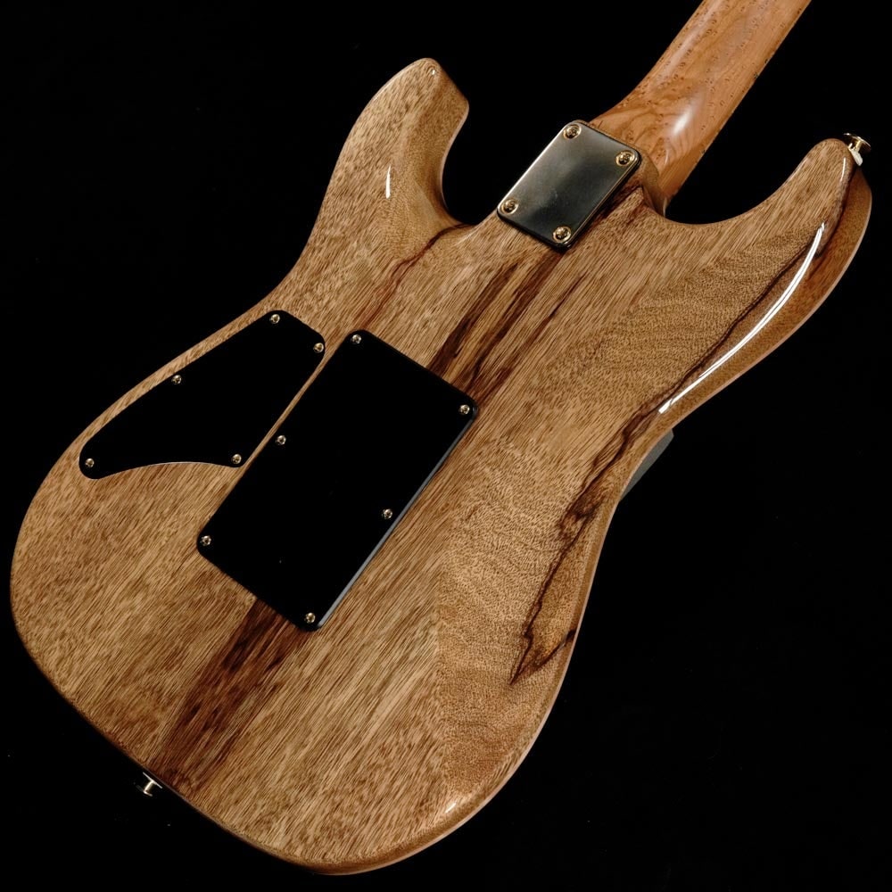 Suhr Custom / Standard Quilted Maple Top Black LimbaBack Rosted Birds Eye Neck Trans Blue 사진 2
