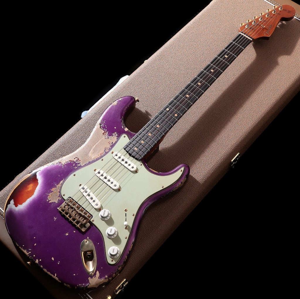 Fender Custom Shop / Master Built 1961 Stratocaster Super Heavy Relic Purple Metallic over Chocolate 3CSB by  Kyle Mcmillin 사진 2
