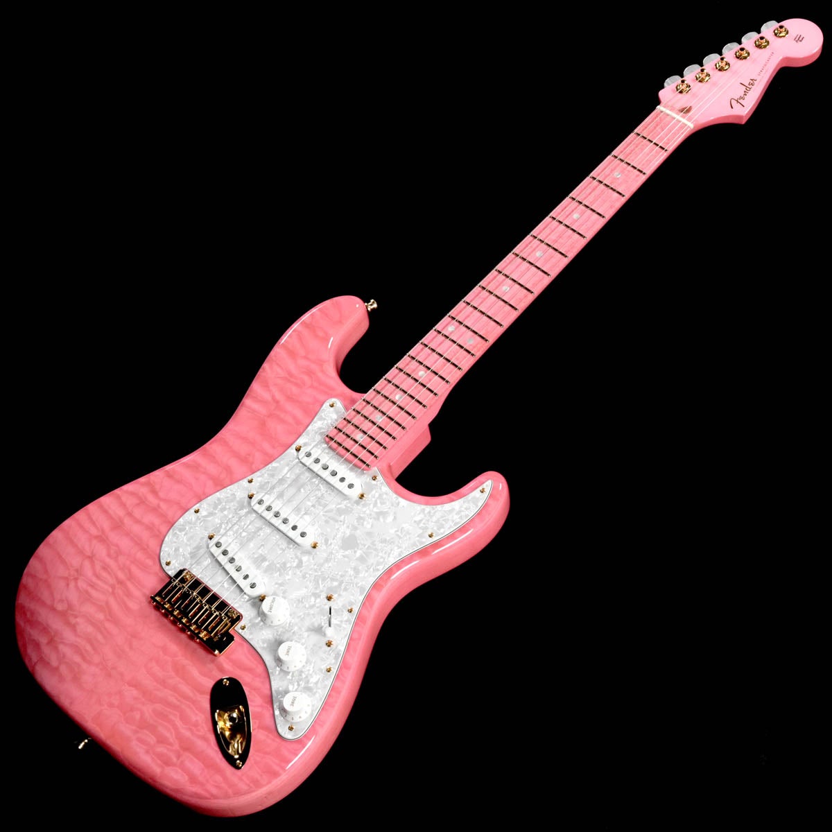 Fender Custom Shop / Master Built Custom Stratocaster 5A Quilt Maple Top NOS Trans Pink by Dennis Galuszka 사진 2
