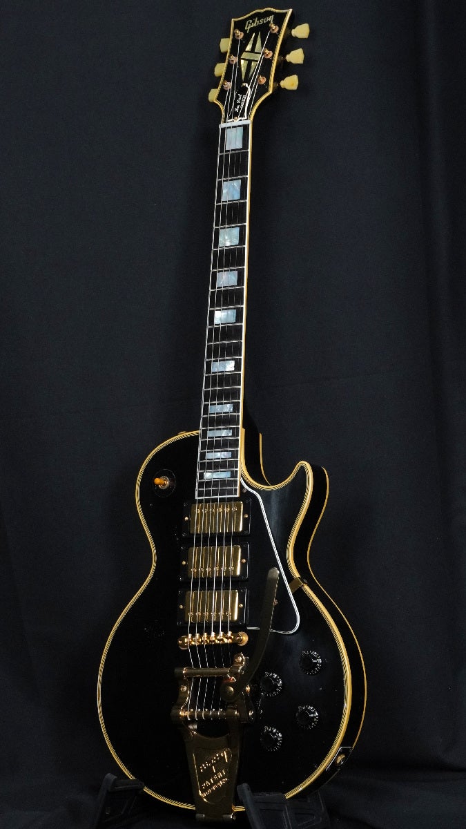GIBSON CUSTOM / Murphy Lab 1957 Les Paul Custom Reissue 3PU w/Bigsby Light Aged Ebony 【오차노미즈 본점 FINEST GUITARS】 사진 2