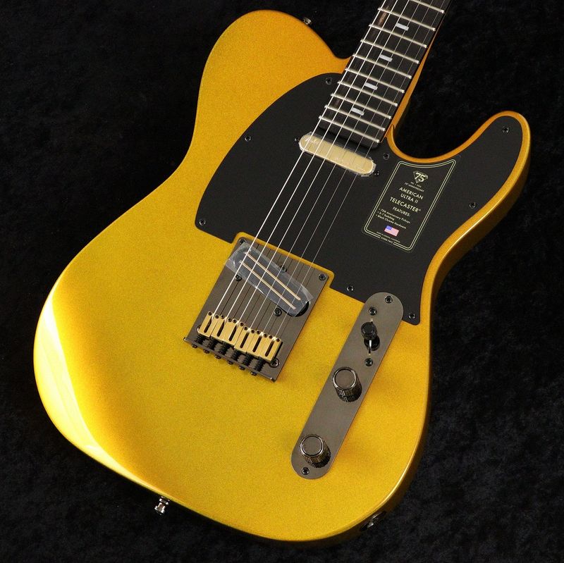 Fender / 75th Anniversary American Ultra II Telecaster Ebony FB Liquid Gold [75周年限定モデル] 【御茶ノ水本店】