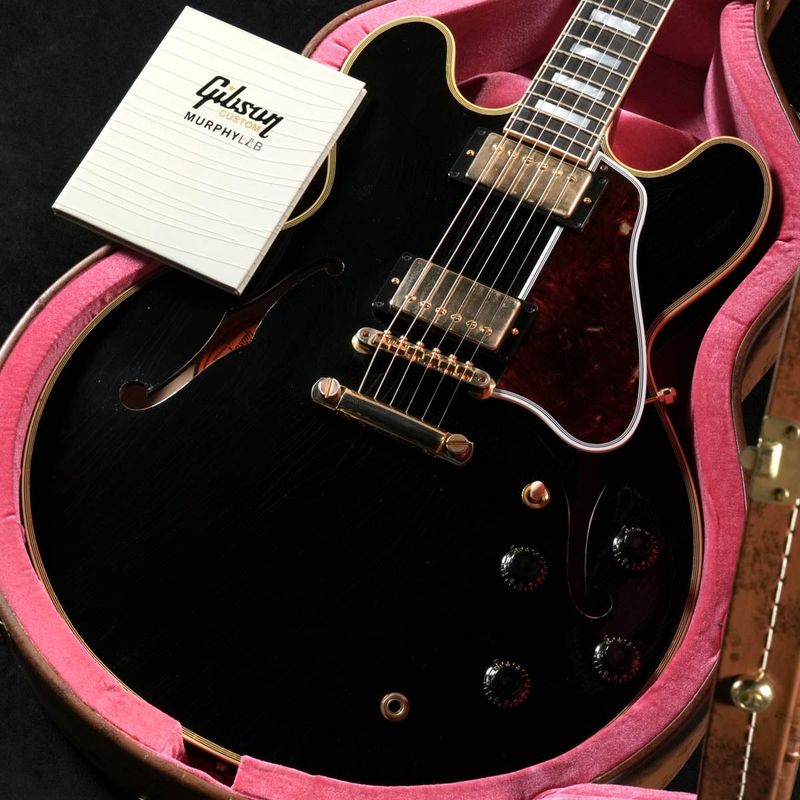 【中古】GIBSON CUSTOM / Murphy Lab 1959 ES-355 Ebony Ultra Light Aged 2022 Ebony 【渋谷店】