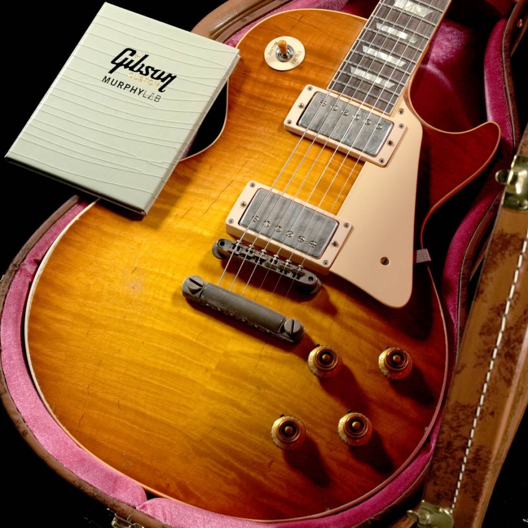 Gibson Custom Japan Limited Run Murphy Lab 1959 Les Paul Standard Light Aged Faded Cherry Sunburst