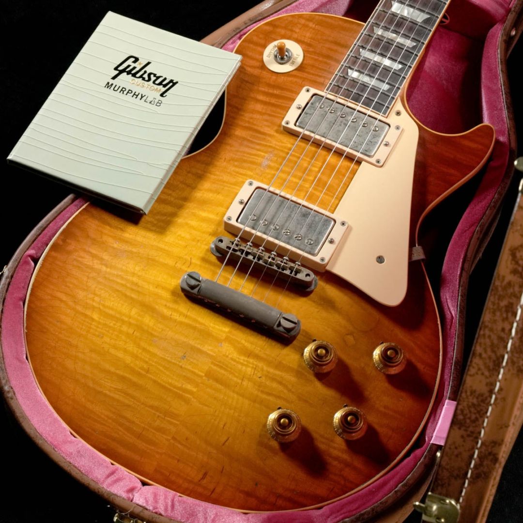 Gibson Custom Japan Limited Run Murphy Lab 1959 Les Paul Standard Light Aged Faded Cherry Sunburst