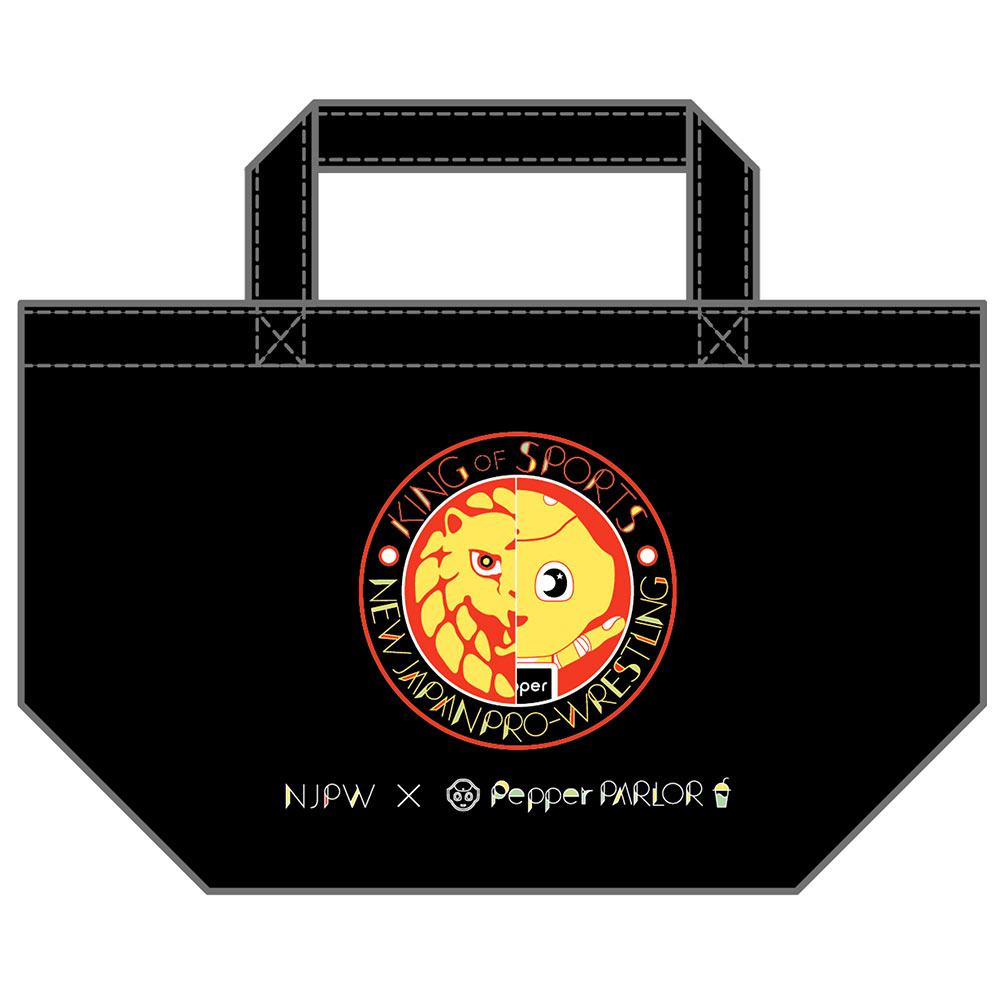 新日本プロレス×Pepper PARLOR　ライオンマーク×Pepper　ランチトート