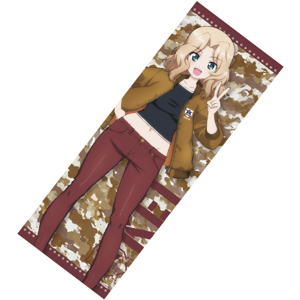 ガールズ＆パンツァー　MA-1スタイル　フェイスタオル　ケイ