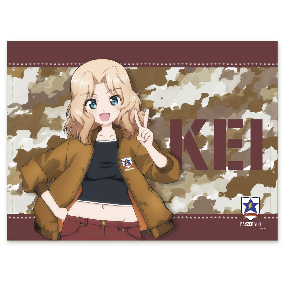 ガールズ＆パンツァー　MA-1スタイル　ブランケット　ケイ