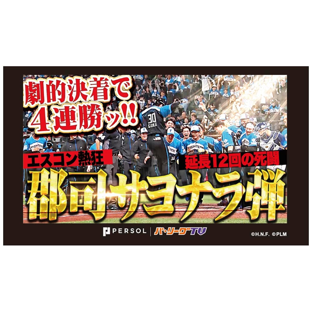 パテレアワード2025 サムネイル・タオル [北海道日本ハムファイターズ・郡司選手]