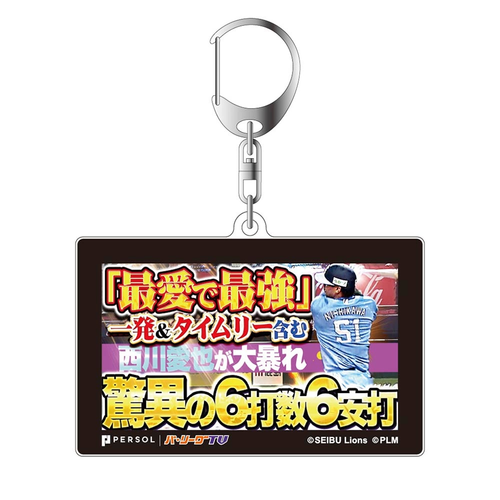 パテレアワード2025 サムネイル・アクリルキーホルダー [埼玉西武ライオンズ・西川選手]
