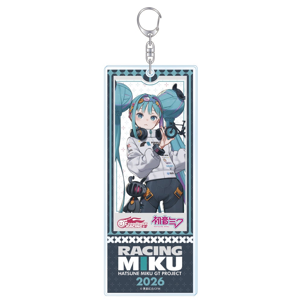 チケット風アクリルキーホルダー　レーシングミク 2026Ver. KV3