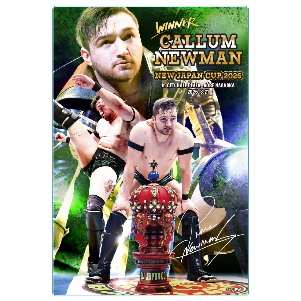 新日本プロレス アクリルブロック 26.3.21 NEW JAPAN CUP 2026 優勝 カラム・ニューマン