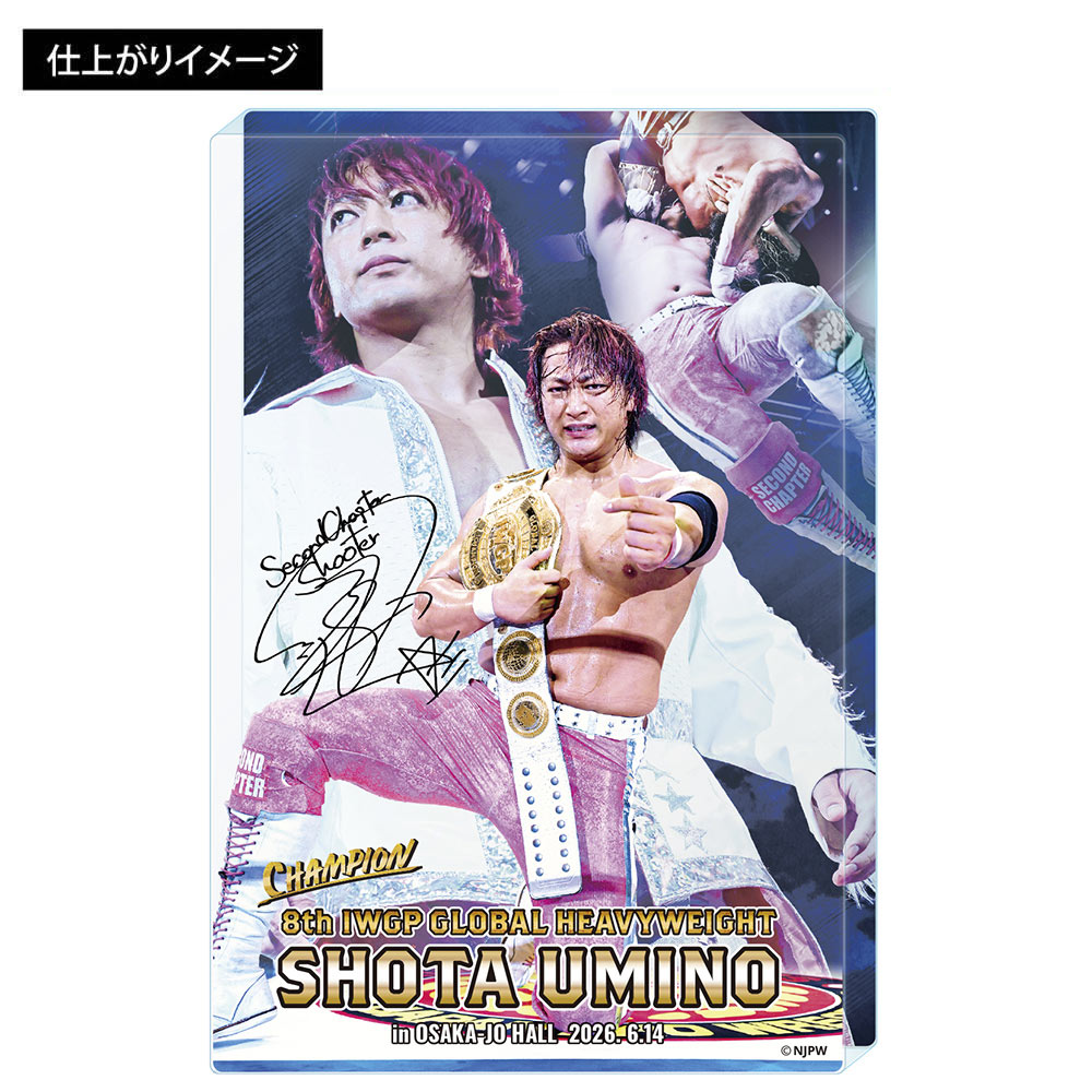 新日本プロレス アクリルブロック 6.14大阪・大阪城ホール 第8代 IWGP