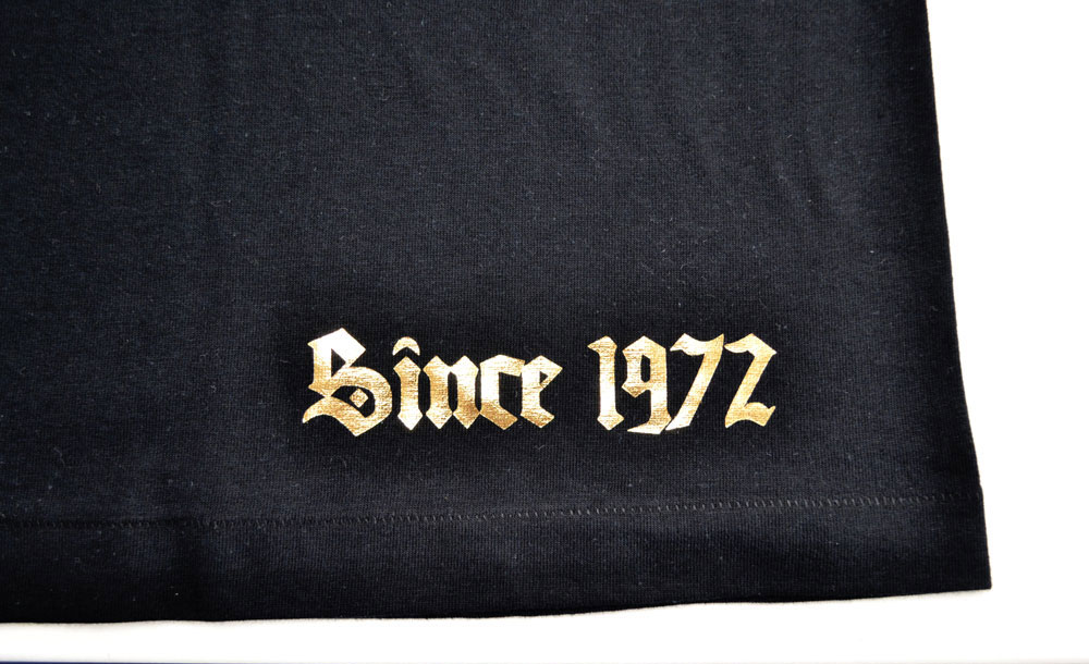 新日本プロレス×久米繊維　ライオンマークTシャツ　ブラック×ゴールド　XXL