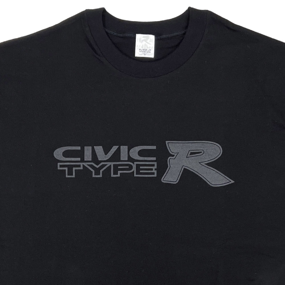 Honda CIVIC TYPE R(EK9)ブラックステルスロゴTシャツ　XXL