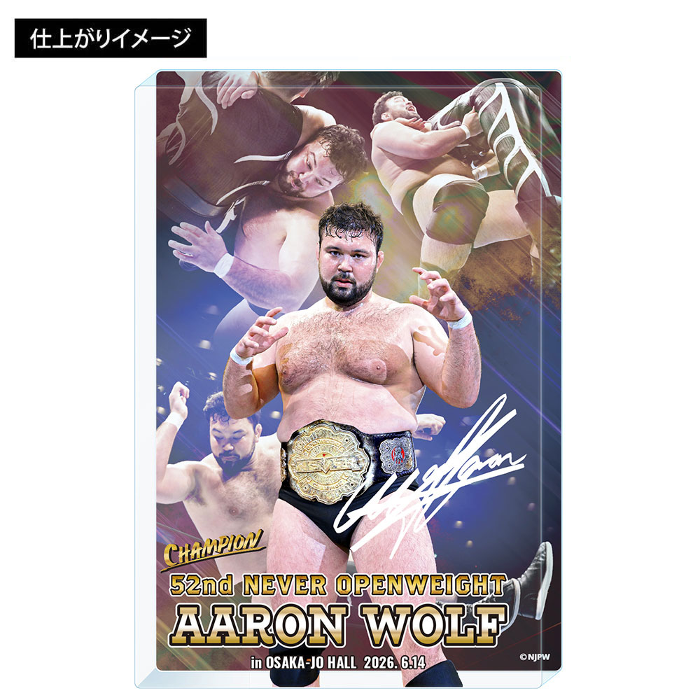 プロレスフィギュア セット② ウルフパックnWo 激レアステッカー付き！ 新日本プロレス アクリルブロック 6.14大阪城ホール 第52代 NEVER無
