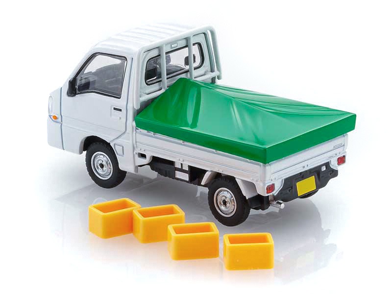 KYOSHO 1/64 SUBARU SAMBAR TRUCK WHITE ミニカー & BOOK