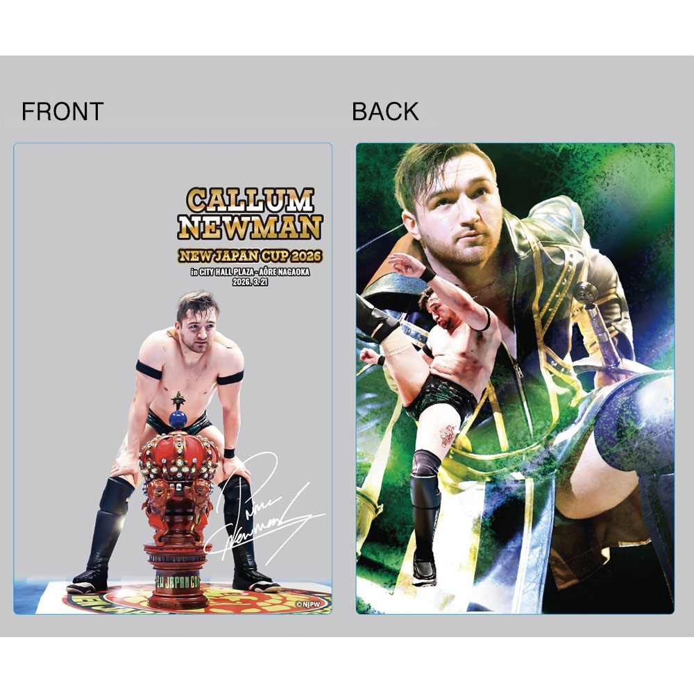 新日本プロレス アクリルブロック 26.3.21 NEW JAPAN CUP 2026 優勝 カラム・ニューマン