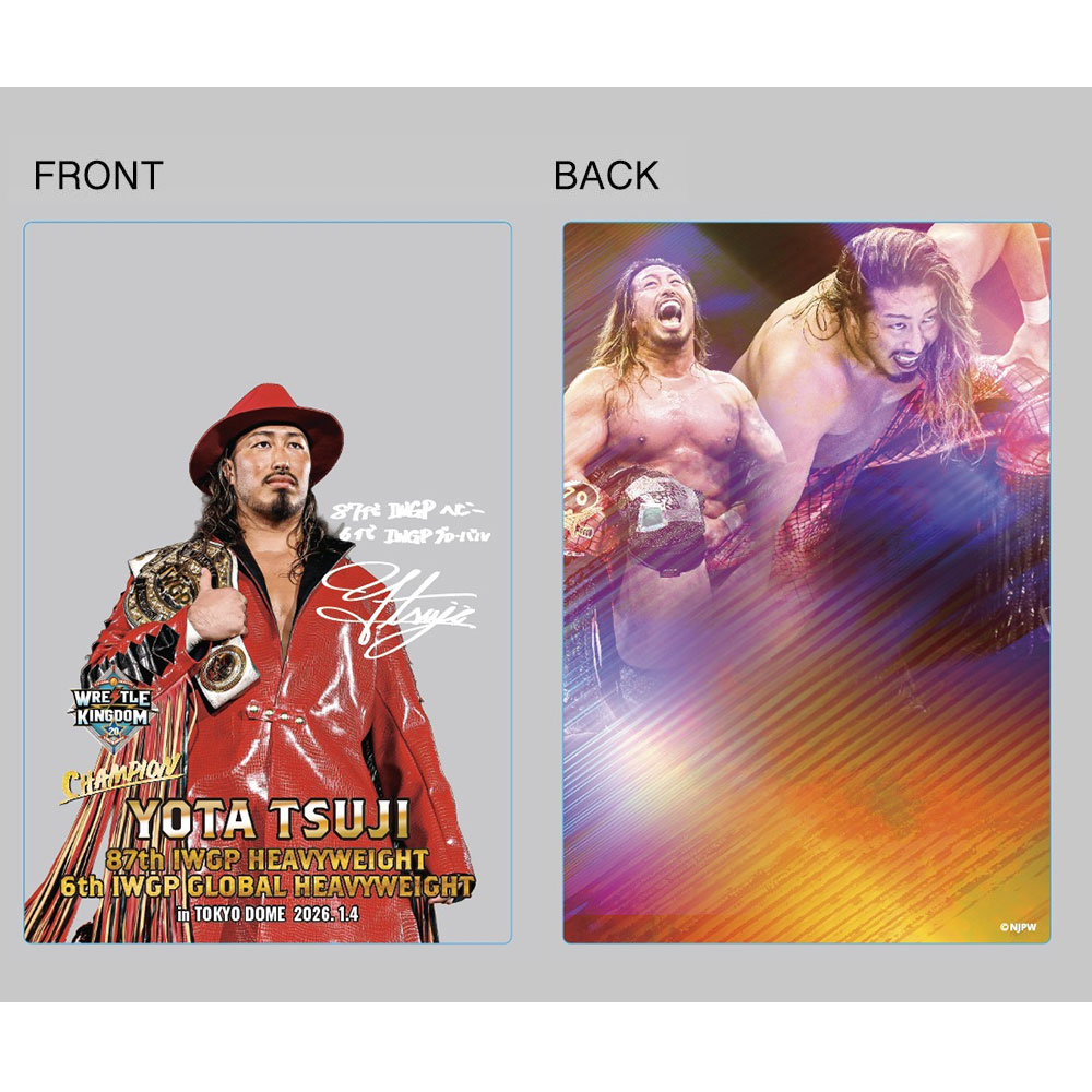 新日本プロレス アクリルブロック 26.1.4 第87代IWGPヘビー級王座＆第6代IWGP GLOBALヘビー級王座 辻 陽太