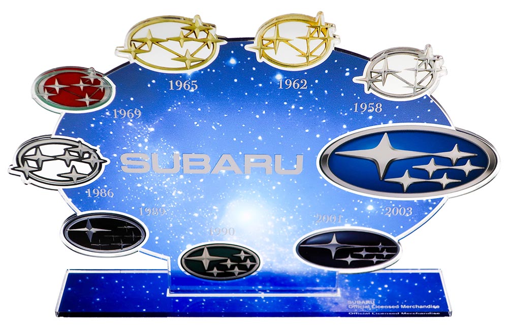 SUBARU 歴代ブランドエンブレムアクリルスタンド