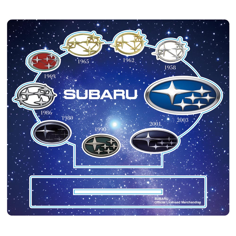 SUBARU 歴代ブランドエンブレムアクリルスタンド