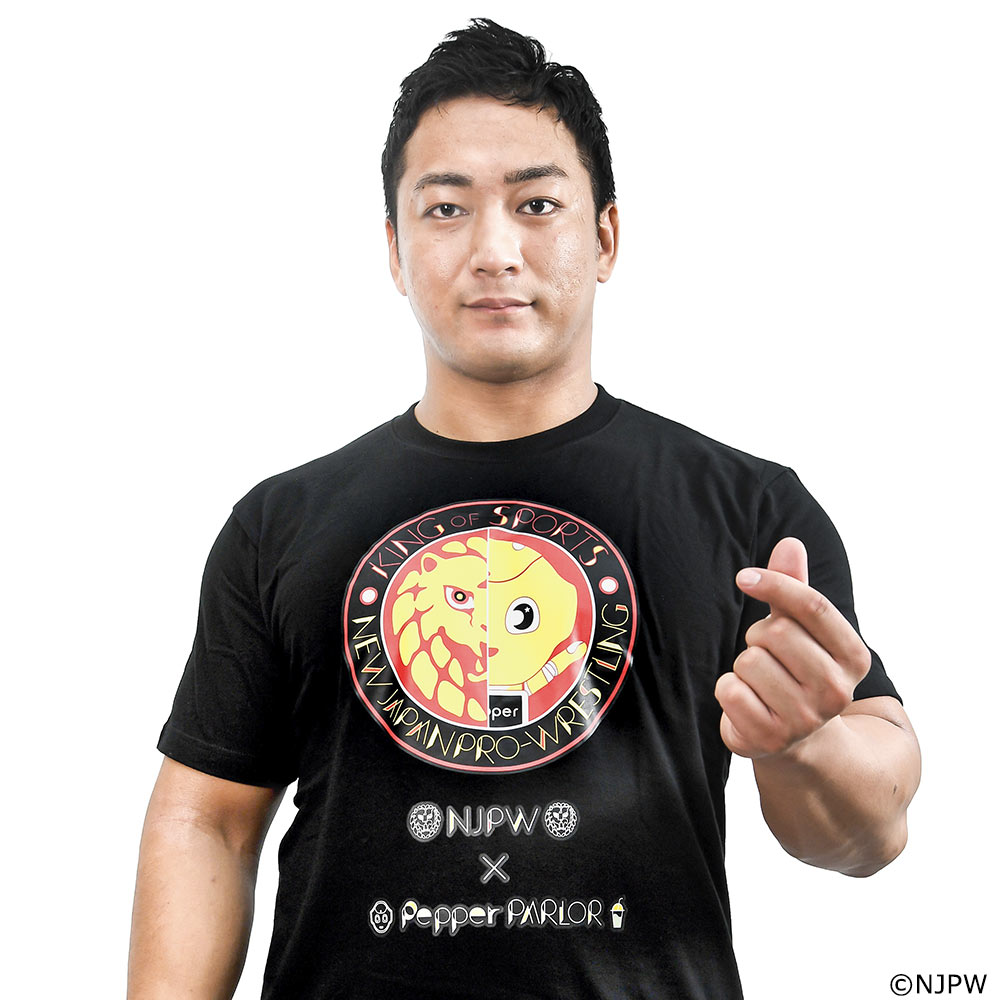 新日本プロレス×Pepper PARLOR　ライオンマーク×Pepper　Tシャツ　S