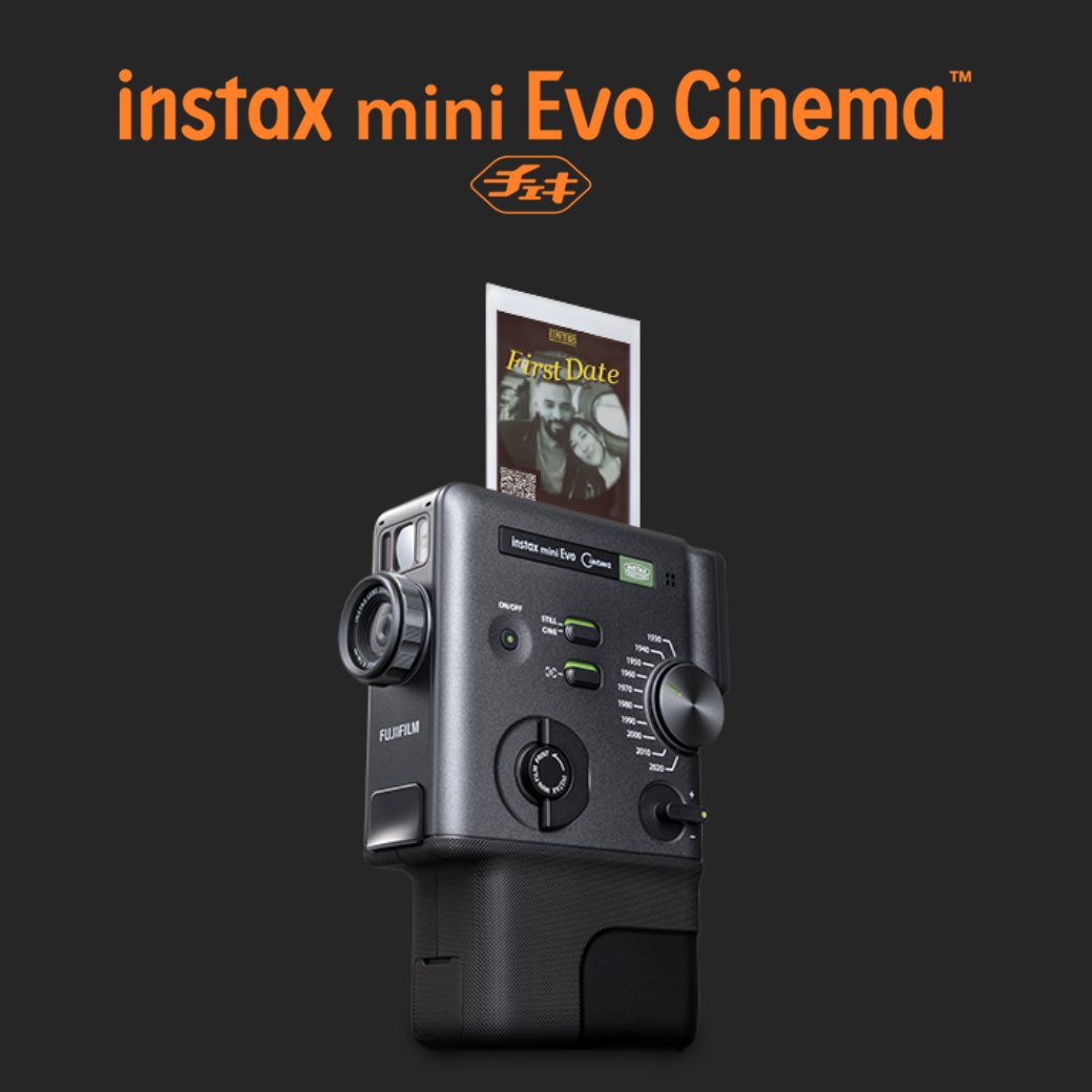FUJIFILM チェキ instax mini Evo Cinema | インスタントカメラ