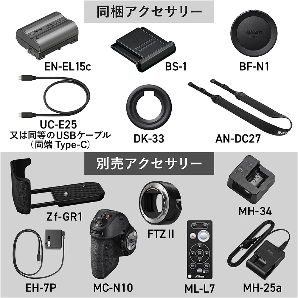 Nikon Zf ボディ ブラック【Nikon推奨SDカード128GB 1枚