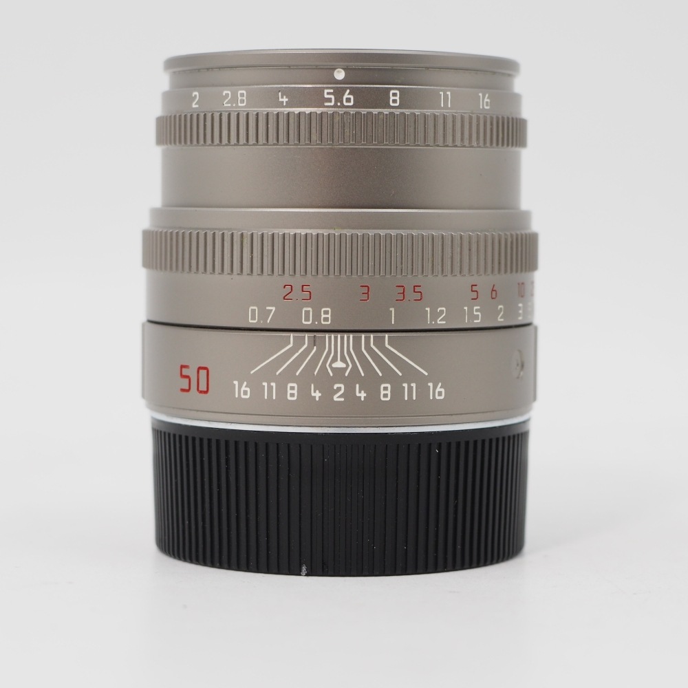 ライカ ｽﾞﾐｸﾛﾝ M 50mm F2 チタンカラー【中古管理番号：SW0341