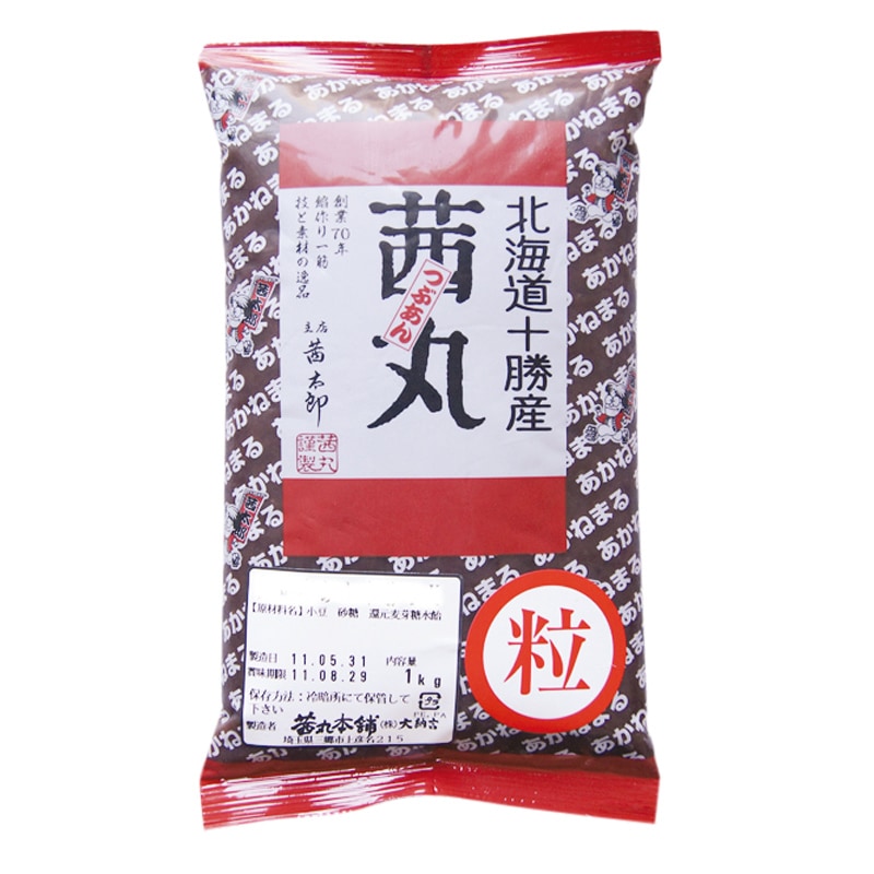 粒餡子 粒あん・十勝(1kg×6P) | 十勝つぶあん・十勝こしあん,粒あん