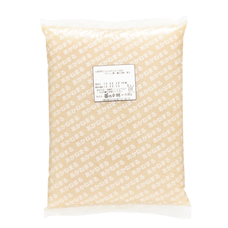 白粒あん徳用(3kg×4P)のパッケージ写真