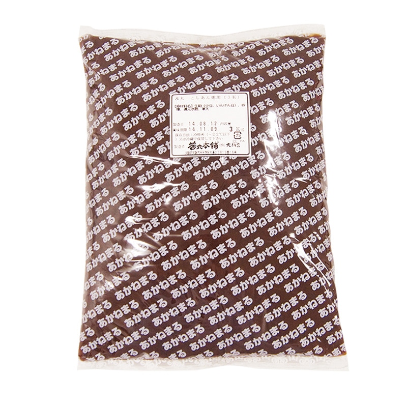 茜丸 こしあん徳用(3kg×4P) | こしあん・しろあん・むきあん 【茜丸