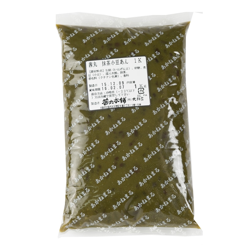 抹茶小豆あん(1kg×6P)のパッケージ写真