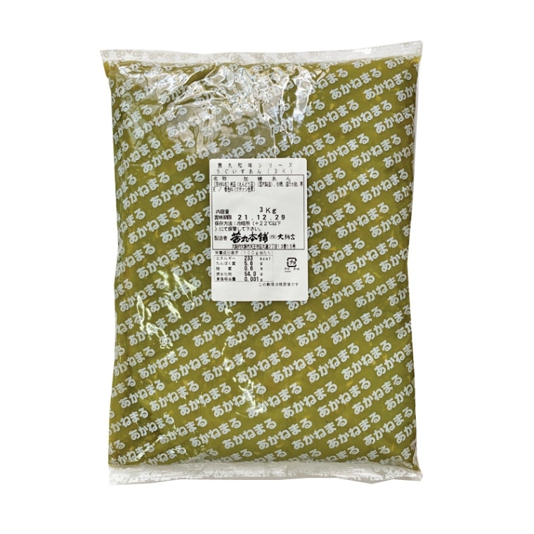 うぐいすあん(3kg×4P)のパッケージ写真