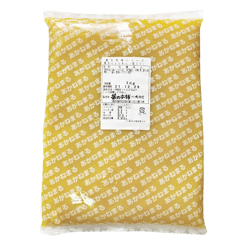 粒入り栗きんとんあん(3kg×4P)のパッケージ写真