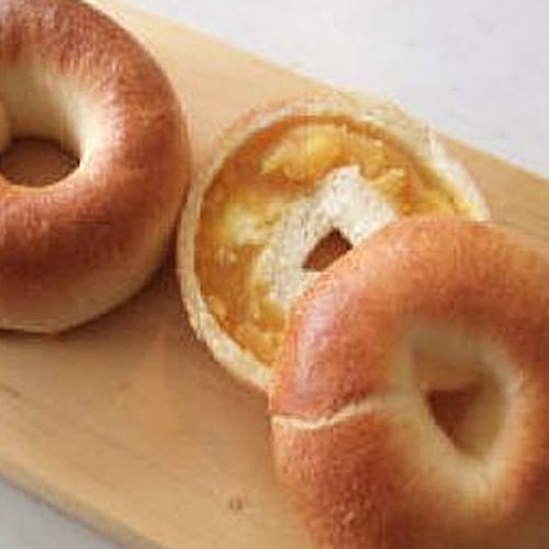 HBで簡単！スイートポテト餡とクリームチーズのソフトべーグル