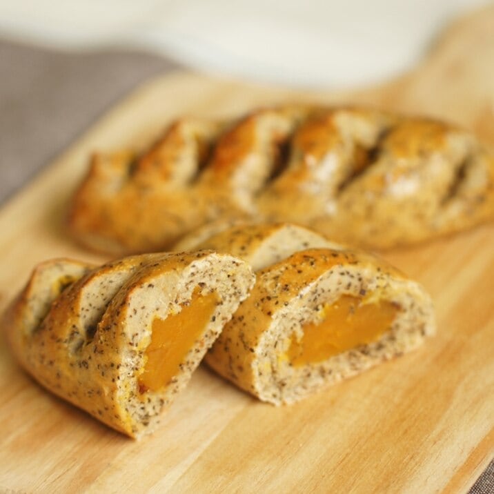 ティータイムのかぼちゃぱん