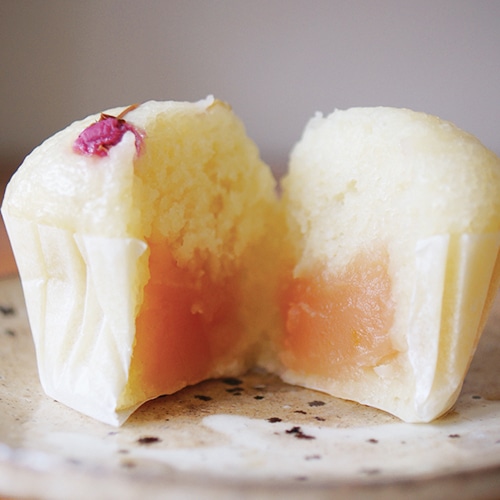 梅と抹茶の初春蒸しぱん