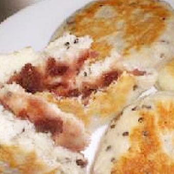 おやき風な平焼きアンパン