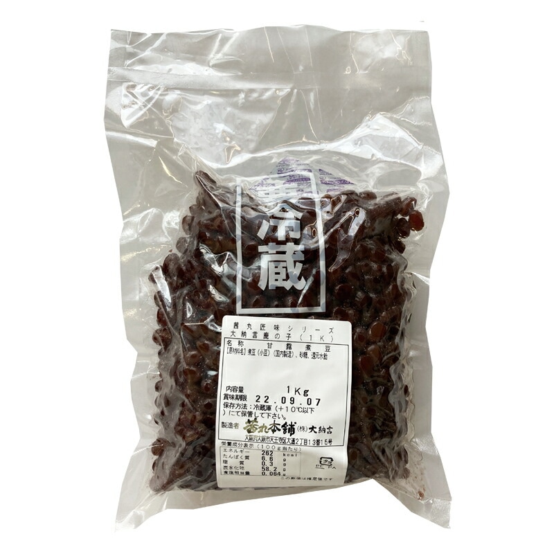 大納言鹿の子(1kg×4P)のパッケージ写真