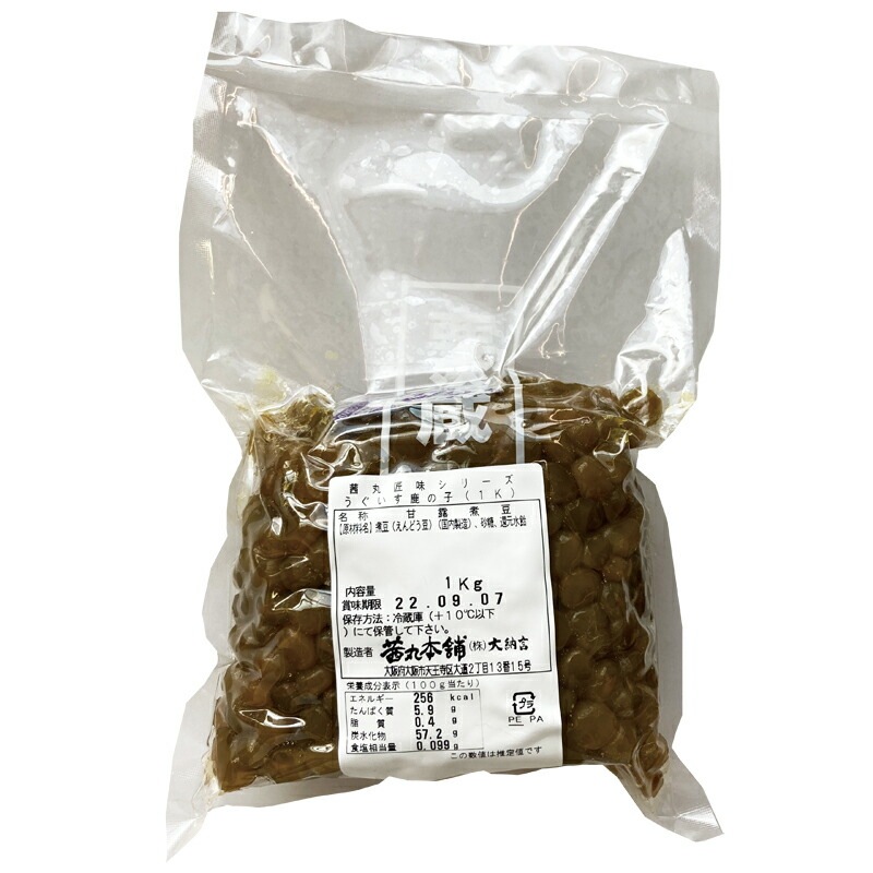 うぐいす鹿の子(1kg×4P)のパッケージ写真