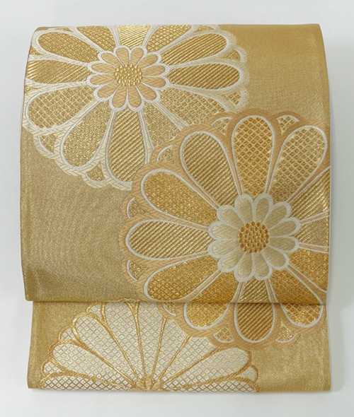 京都西陣織】新品・正絹袋帯/じゅらく帝王紫・宝華花丸蝶文