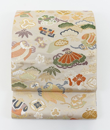 正絹袋帯 株式会社 白寿苑 秀麗宝尽し文 吉祥宝尽し文 | 袋帯 | 京都