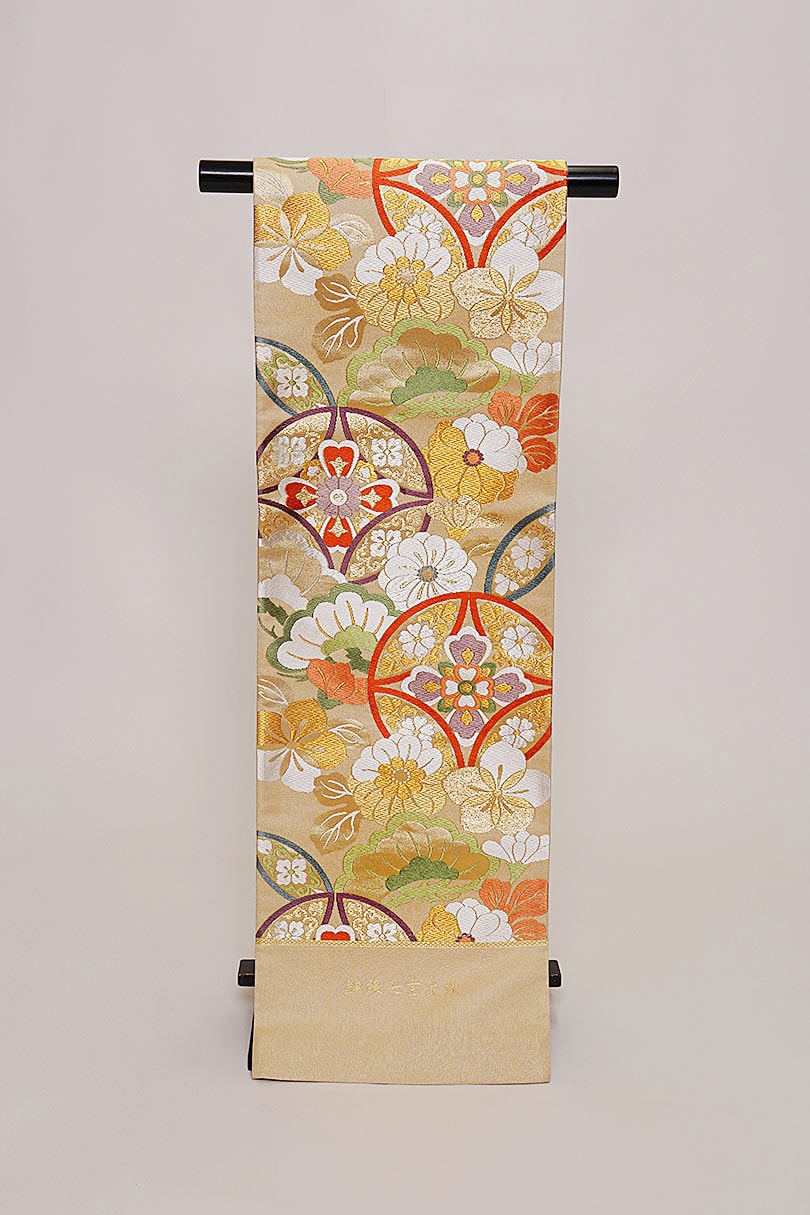 西陣織風水綴帯十壽円満図袋帯