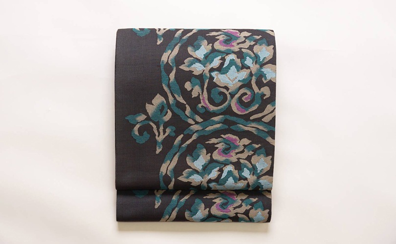 正絹袋帯 帯みのりオリジナル 蔦屋久兵衛 西陣織 単衣 袷 袋帯 玉繭  