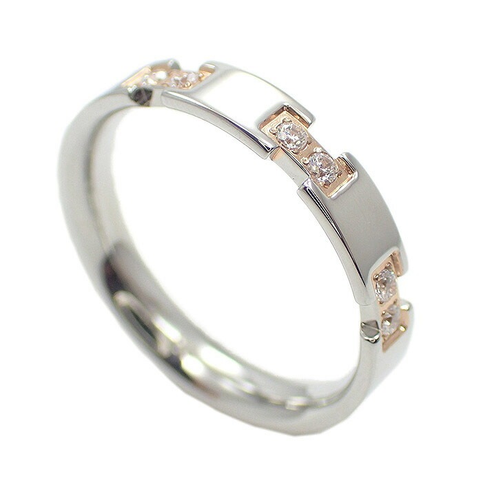 選べる8サイズ 高級感あふれるデザインが人気 大きい 刻印可能 ステンレスリング アレルギーフリー 金属アレルギー対応 ピンク シルバー かわいい 箱 リングケースおしゃれ 上品 ペアリング ホワイトデー 誕生日 316L 刻印 名入れ無料 メンズ レディース ジルコニア 19juuku