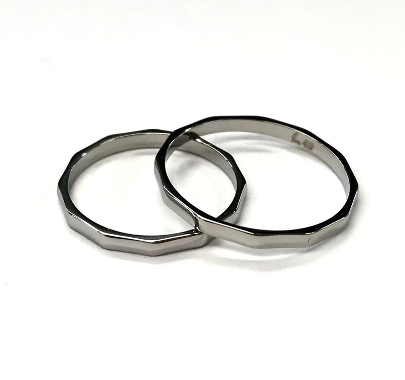 送料込み 選べる3サイズ シンプルなステンレスリング ピンキー リングケース 指輪ケース おしゃれ かわいい ３号 ５号 ７号 ステンレスリング リング 指輪 シルバー 金属アレルギー対応 アレルギーフリー お揃い ペアリング 316L 華奢 メンズ レディース 19juuku