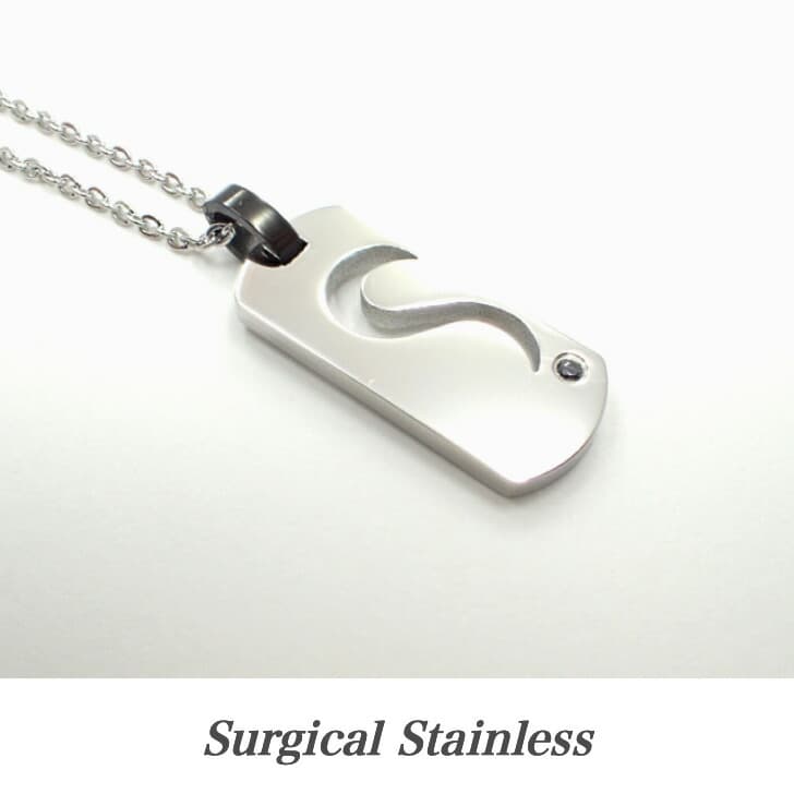 送料込み 医療用サージカルステンレス ハートペンダント ステンレスネックレス ペアネックレス ネックレス 金属アレルギー プレート シルバー アレルギーフリー かわいい おしゃれ ハート 316L メンズ レディース ストーン サージカルステンレス 19juuku