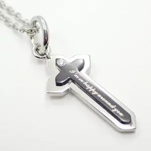 送料込み 医療用サージカルステンレス クロスがおしゃれネックレス ペンダント ステンレスネックレス 黒 ペアネックレス ネックレス クロス 金属アレルギー対応 アレルギーフリー 316L ジルコニア おしゃれ サージカルステンレス メンズ レディース 19juuku