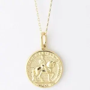 送料込み 18金 18金イエローゴールド メダルM ネックレス コインネックレス コイン ネックレス ゴールドネックレス ペンダント K18 ゴールド 誕生日 イエローゴールド 普段使い おしゃれ かわいい アレルギーフリー 金属アレルギー対応 女性 レディース メンズ 男性