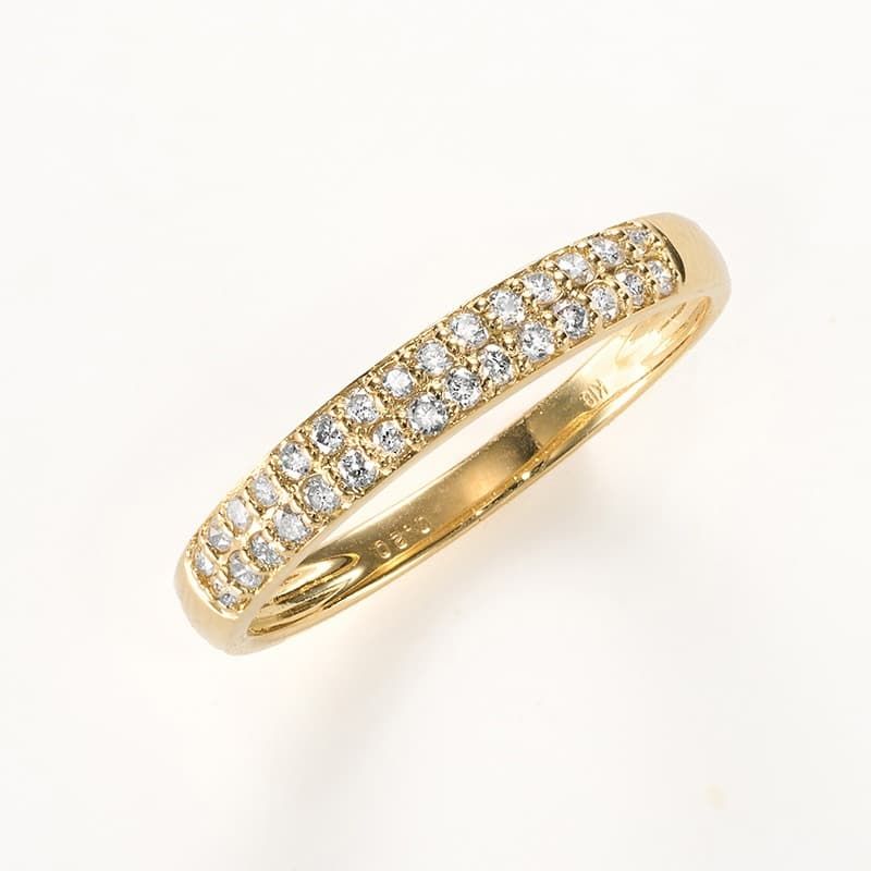 送料込み 豊富なサイズ展開 18金イエローゴールドリング ダイヤモンドリング 結婚指輪 婚約指輪 ダイヤ 指輪 0.2ct 30石 ダイヤモンドリング 誕生日プレゼント ダイヤモンド 人気 安い アレルギーフリー ピンキーリング 金属アレルギー対応 女性